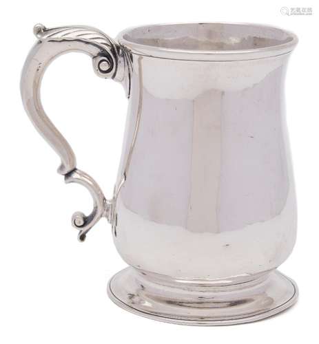 A George II provincial silver mug, maker John Langlands I & John Goodrick, Newcastle,