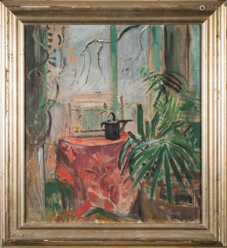 Oskar Moll [1875-1947]- Stillenben Am Fenster (Still Life by a Window),