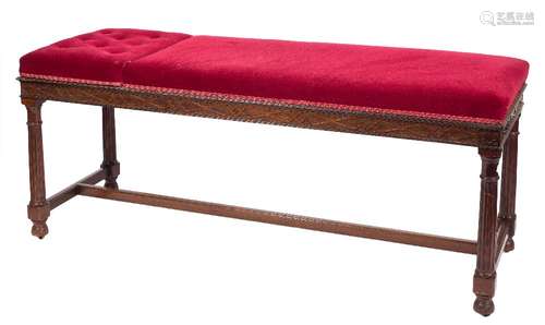 By Maple & Co, London - A mahogany examination couch in the Georgian taste:,