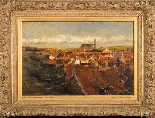 Jan Hillebrandt Wijsmuller [1855-1925]- Hague Rooftops,