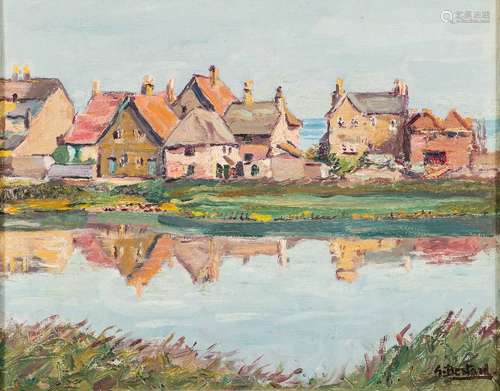 * Guillermo Bestard-Canaves [1881-1969]- Torcross,:- signed bottom right, oil on board, 23 x 29cms.