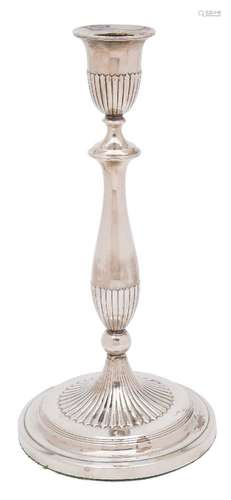 A George III silver candlestick, maker Nathaniel Smith & Co, Sheffield,