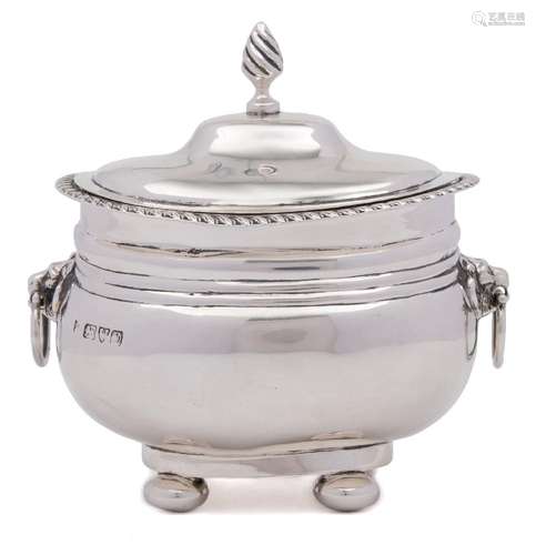 An Edward VII silver tea caddy, maker George Nathan & Ridley Hayes, Chester,