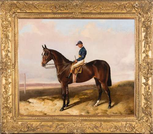 John Alfred Wheeler [1821-1903]- Transaction; a racehorse with jockey up,