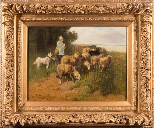 European School 19/20th Century- Shepherd on the Coast,