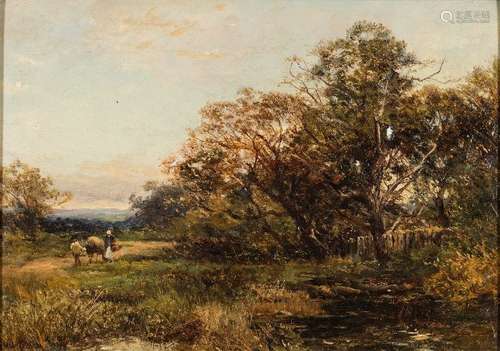 David Bates [1840-1921]- Barnards Green, Malvern,:- signed bottom left, further signed,