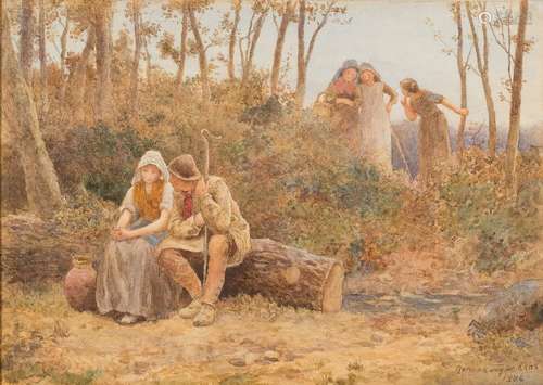 Norman Tayler [1843-1915]- A courtship overheard,