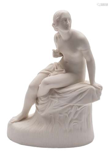 A Copeland parian figure of Sabrina: after the model by William Calder Marshall,