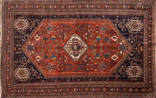 A Hamadan rug:,