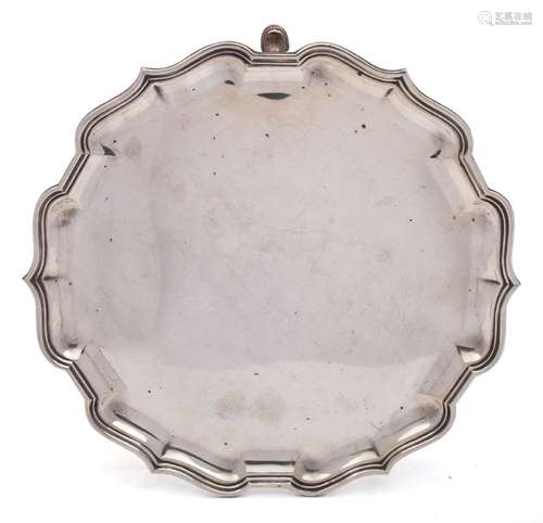 An Elizabeth II silver salver, maker Mappin & Webb, Sheffield,