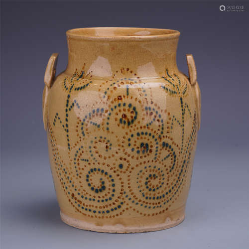 CHINESE PORCELAIN SANCAI WATER JAR