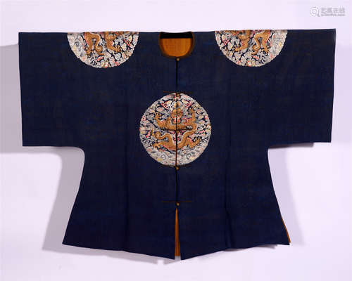 CHINESE EMBROIDERY OFFICIAL ROBE QING DYNASTY