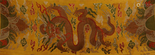 CHINESE EMBROIDERY KESI DRAGON TAPESTRY