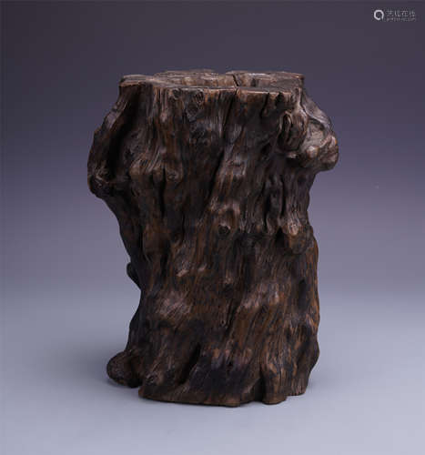 CHINESE ROSEWOOD BRUSH POT