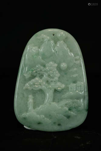 A JADEITE SCENERY TABLET