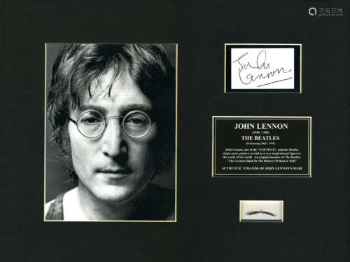 约翰·列侬 本人头发一束