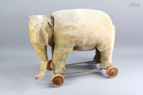 A Vintage Schuco Yes/No Mechanical Elephant, his tail operates a yes/no head mechanism which really brings him to life