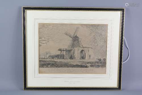 John Sell Cotman (1782-1842) 'East View of the Gateway of St Bennets Abbey', approx 37 x 28 cms, framed and glazed