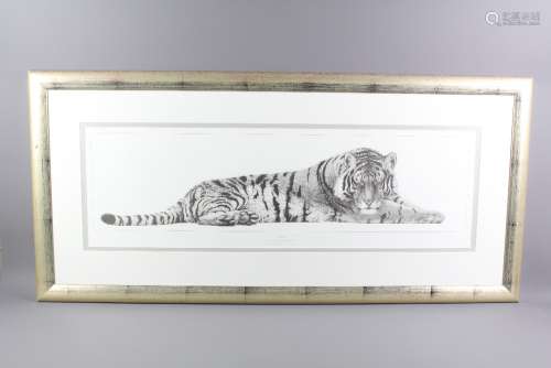 Gary Hodges Wildlife Artist (1954-  ) Limited Edition Print, entitled 'Supreme', nr 287/1950, signed in the margin, approx 93 w x 29 h cms, framed and glazed