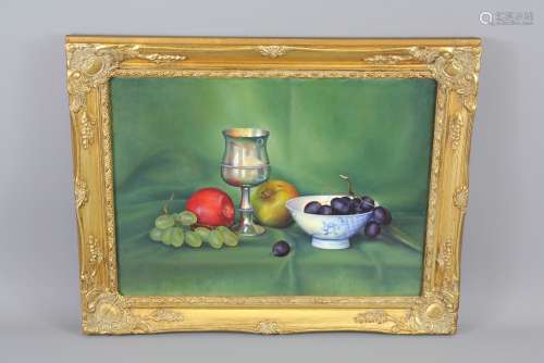 J.M Mackfall - Still Life with 'Pewter and Pocket Watch'