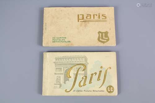 Two Sets of Paris Postcards; the postcards purchased by a British Soldier after liberation of Paris in 1944