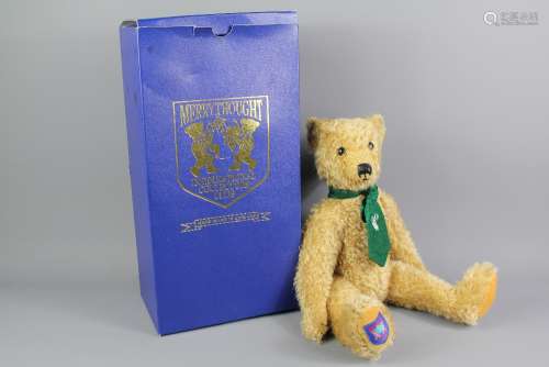 A Merrythought Caernarfon Growler Teddy Bear; the limited edition teddy with certificate nr 26, approx 46 cms h