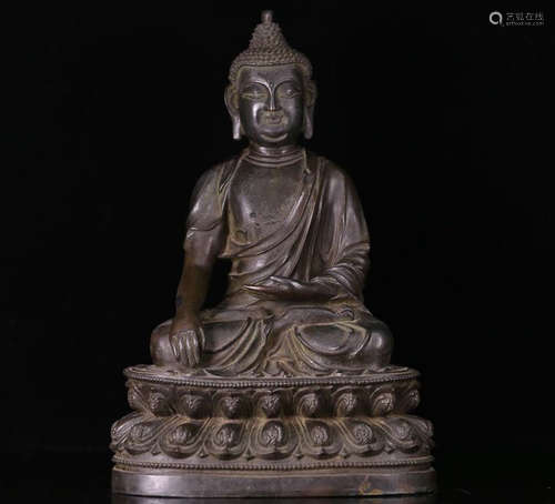 A BRONZE BUDDHA OF SAKYAMMUNI