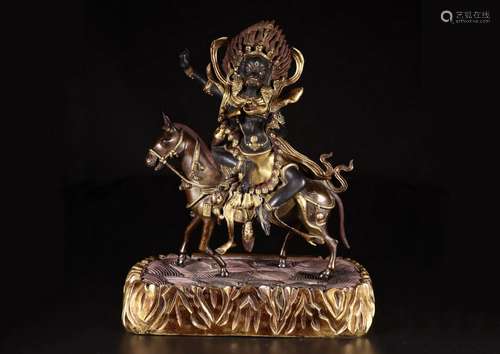 Gilt Bronze Figure of Palden Lhamo