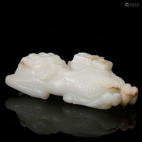 CHINESE WHITE JADE BEAST