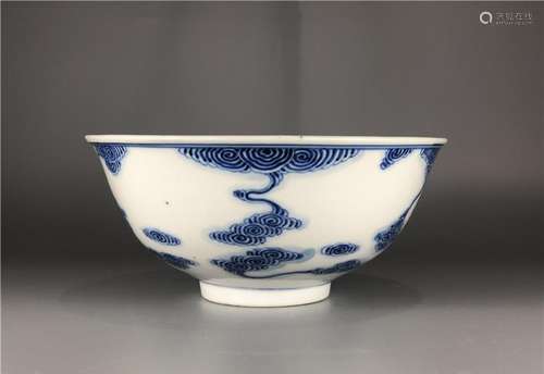 CHINESE BLUE WHITE PORCELAIN BOWL