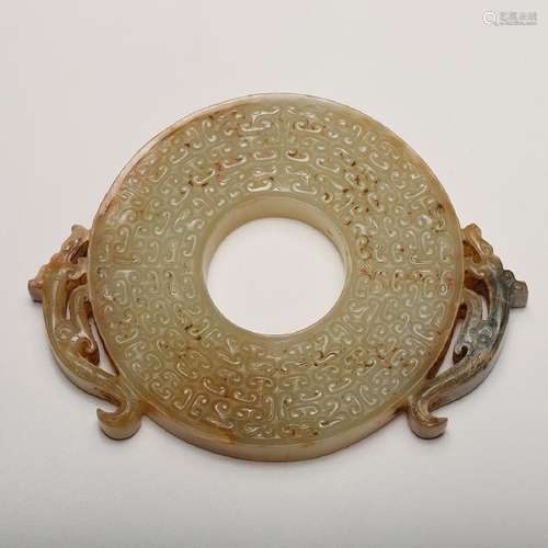 CHINESE ARCHAIC JADE PENDANT