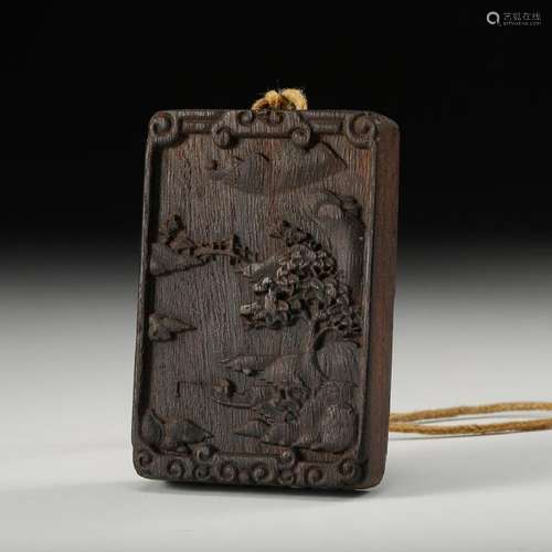 CHINESE CHENXIANG WOOD PLAQUE