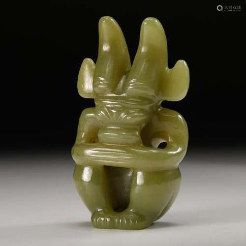 CHINESE JADE CARVED FIGURINE