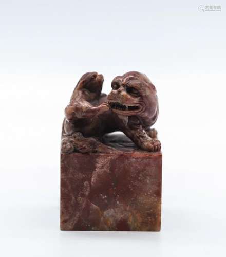 CHINESE SOAPSTONE FOOLION SEAL