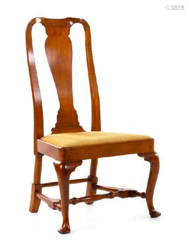 *A Queen Anne Maple Side ChairÂ   Probably Boston, 18th