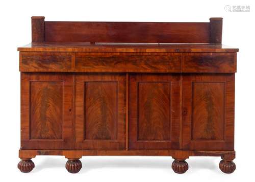 An American Empire Mahogany Sideboard Mid-19th Century