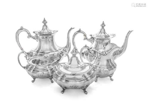 An American Silver Five-Piece Tea and Coffee Service