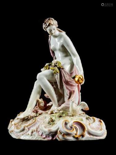 A German Porcelain Figure 19th Century Height 9