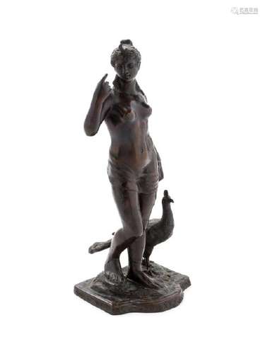 A Continental Bronze Figure of Diana (Late 19th