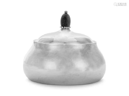 A Danish Silver Covered Sugar Georg Jensen