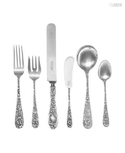 *An American Silver Flatware Service The Stieff