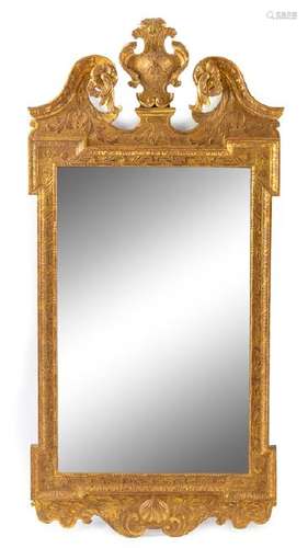 *A George II Gilt Gesso Mirror Early 18th Century