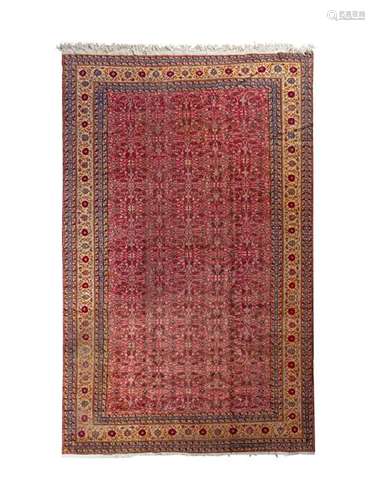 A Turkish Wool Rug Circa 1920s 12 feet 3 inches x 8