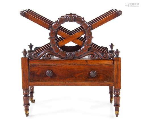 *A William IV Rosewood Canterbury D. Cullimore, First