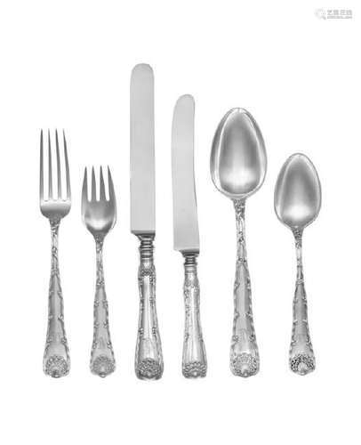 An American Silver Flatware Service Tiffany & Co., New