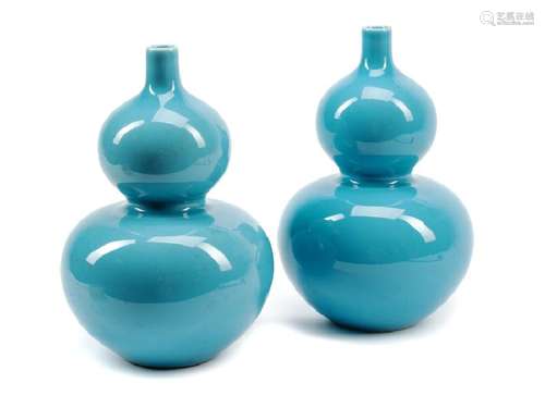 A Pair of Chinese Export Porcelain Vases each of