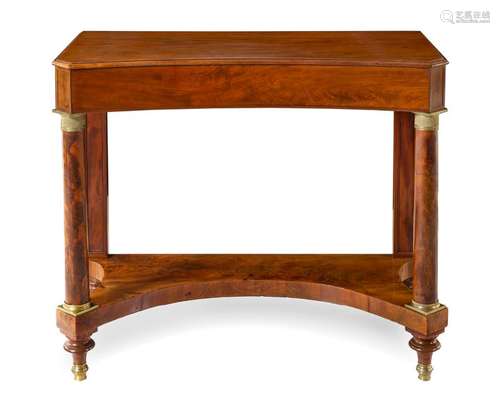 An Empire Style Mahogany Console Table