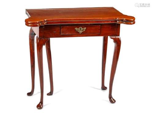 A George III Mahogany Flip-Top Game Table 18th Century