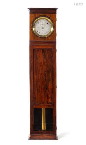 A Regency Rosewood Longcase Regulator Clock Vulliamy,