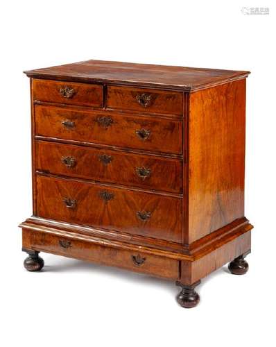 A George III Inlaid Mahogany Chest on Stand 18th